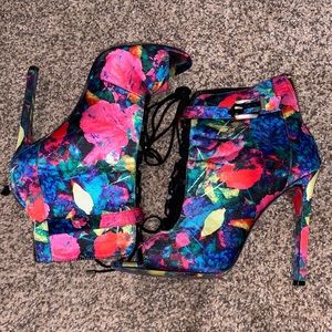 Brian Atwood Linford Floral Bootie
